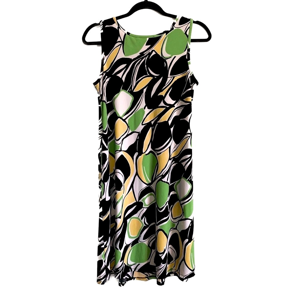 Lily Lemons & Limes Geometric Print Sleeveless Sun Dress